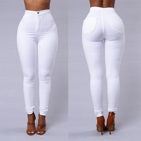 Fits Just Right Stretchy High Waisted Jeans