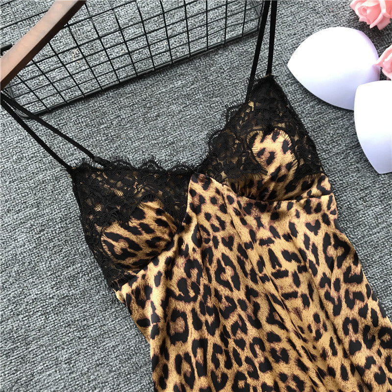 Call My Name Leopard Print Nightware Set 