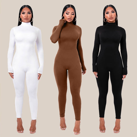 Turtle Neck Jumpsuit 