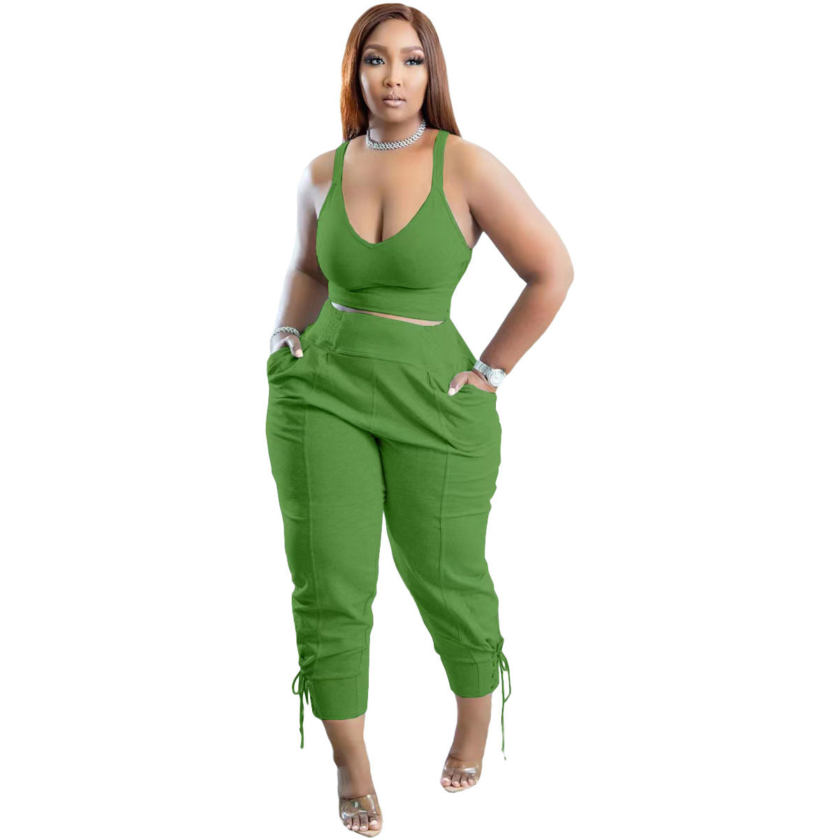 Crop Tank Top & Pant Set