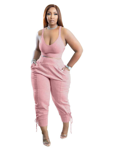 Crop Tank Top & Pant Set