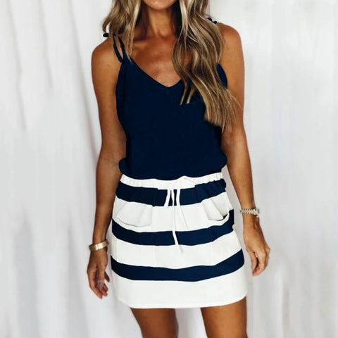 Sarah Sail Away Summer Dress Navy