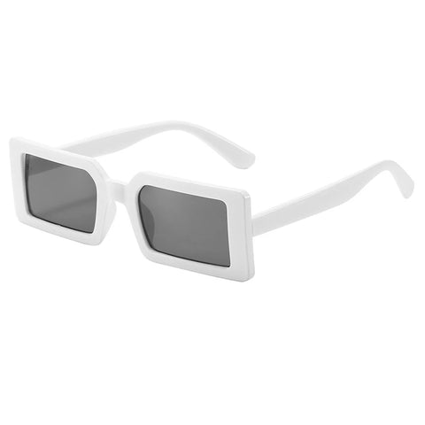 White Retro Vintage Sunglasses 