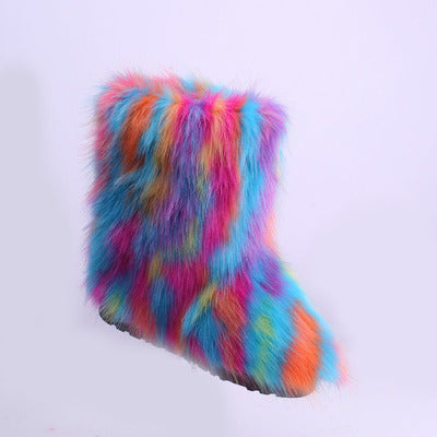 fall winter fur women's boots