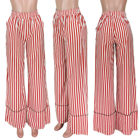 Stripes Wide Leg Trousers