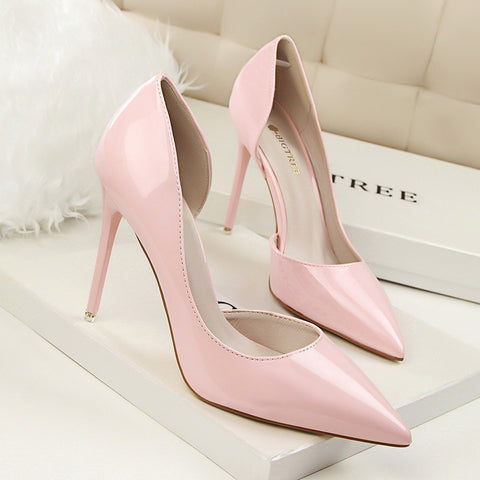 Rose Pink Office Stiletto Heels 