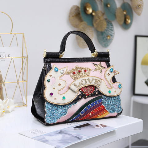 Luxury Designer Diamonds Handmade Bag