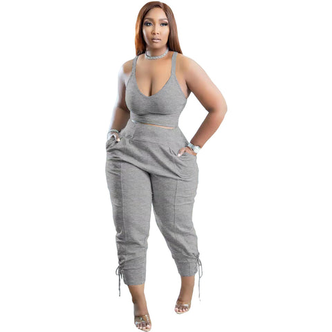 Crop Tank Top & Pant Set