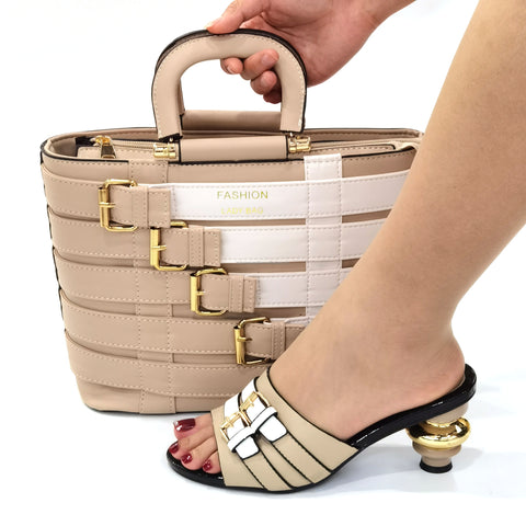 Madam President Purse & Shoe Set Tan
