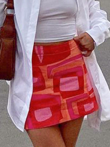 Recopter Printed MIni Skirt