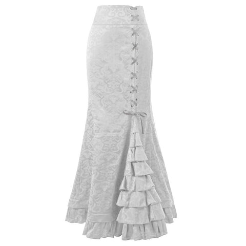 victorian ruffled skirt for women