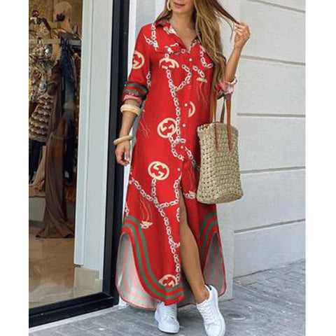 Red Nostalgic Boho Bliss Y2K Maxi Dresses