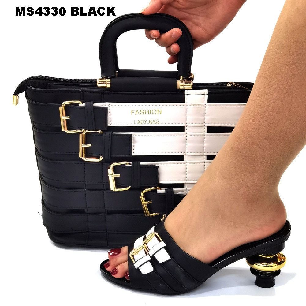 Madam President Purse & Shoe Set Black