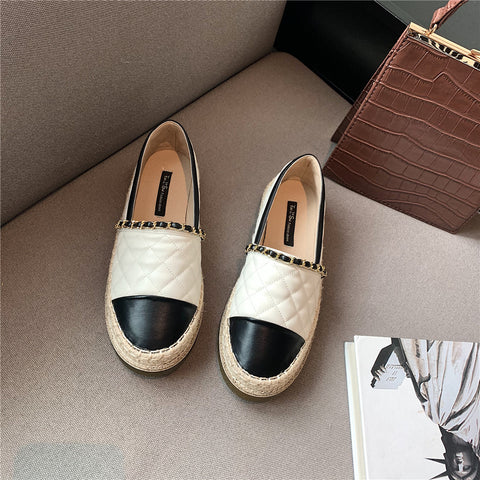 New Styles Metal Chain Flat Shoes 