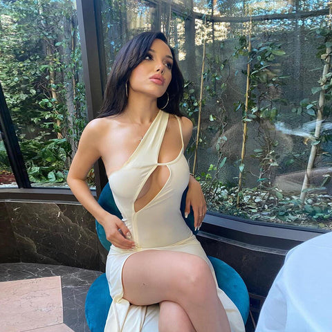Apricot Out Backless Sleeveless Maxi Dress