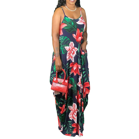 Floral Lily Loose Summer Dress