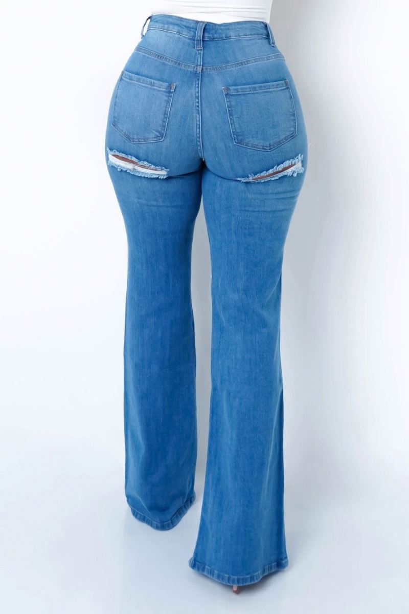 ripped flare pants