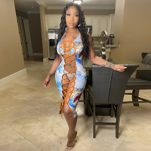 Tribal Temptation Three-Piece swimsuit