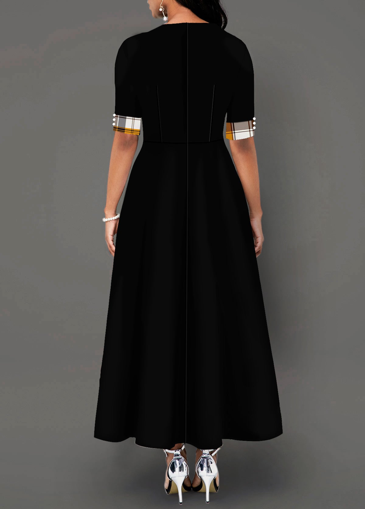 Long Casual Elegance Dress Black
