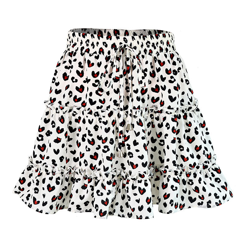 printed mini skirt for women