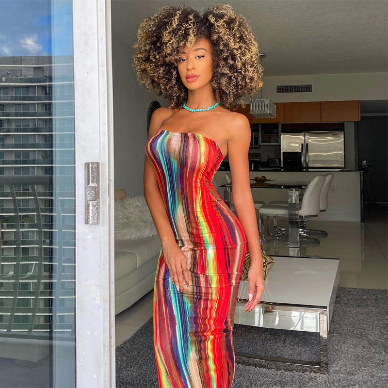 Sizzle & Style Tube Dress Red