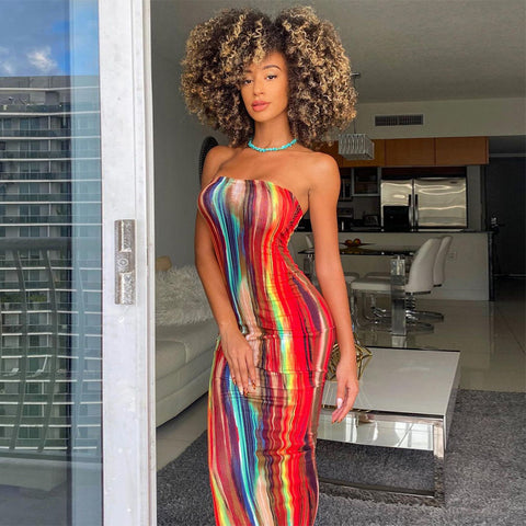 Sizzle & Style Tube Dress Red