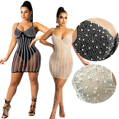 Multi Stripes Slip Bodycon Dress