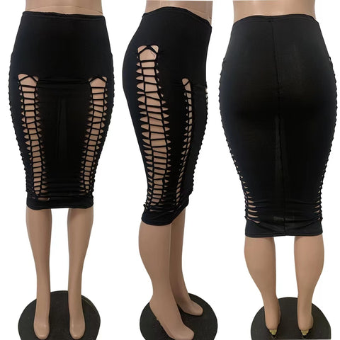 Black Midi Skirt