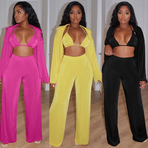 3-piece-bell-bottom-set yellow colors available for women