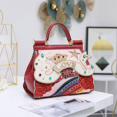Luxury Designer Diamonds Handmade Bag