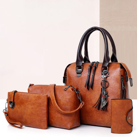 Luxe Escape Brown Tote Bag Set
