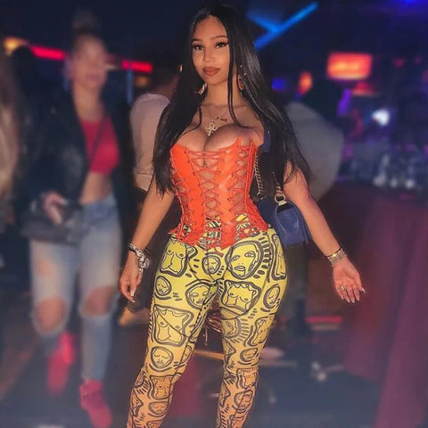 Sexy PU Leather Corset 