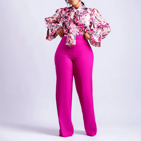 Decent Printed Blouse with Matching Blouse