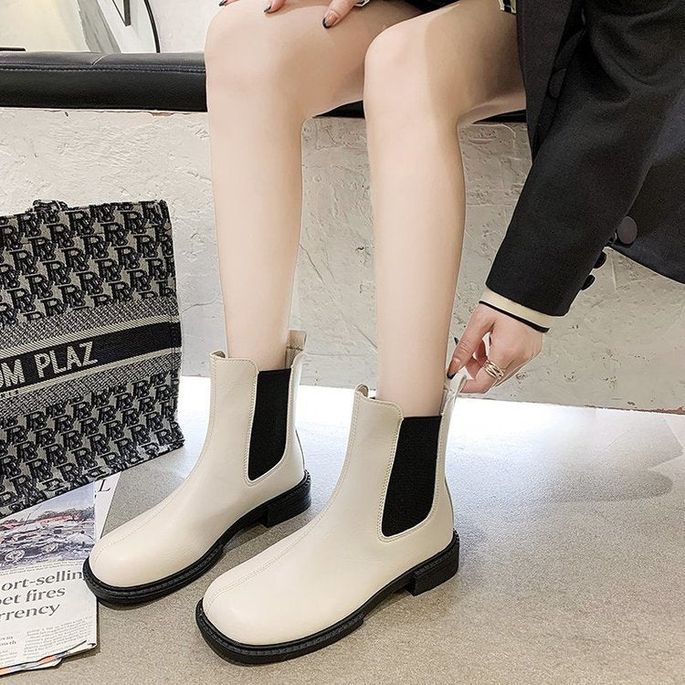 Buckle platform wedge ankle shoes