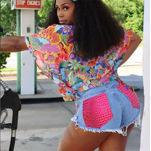 Street Snap Stitching Design Shorts  | Cultureheaven.com