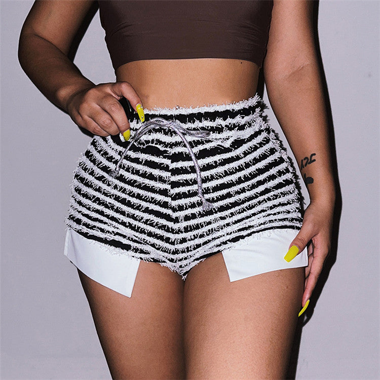 Furr-Ever Fit Striped Shorts