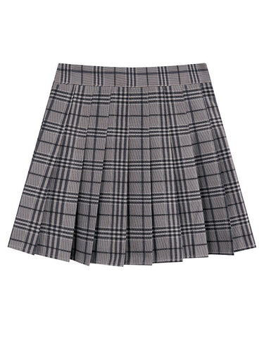 Chic Korean Plaid Pleated Mini Skirt - Culture Heaven Special