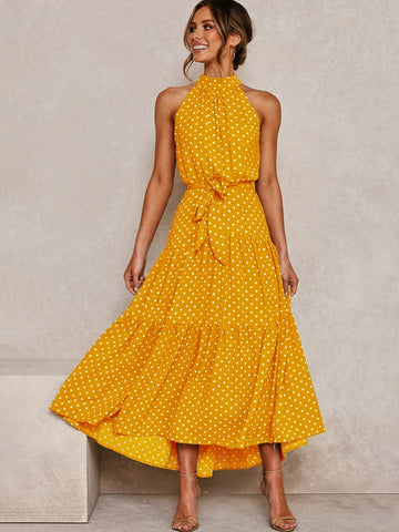 Summer Breeze Maxi Dress Yellow