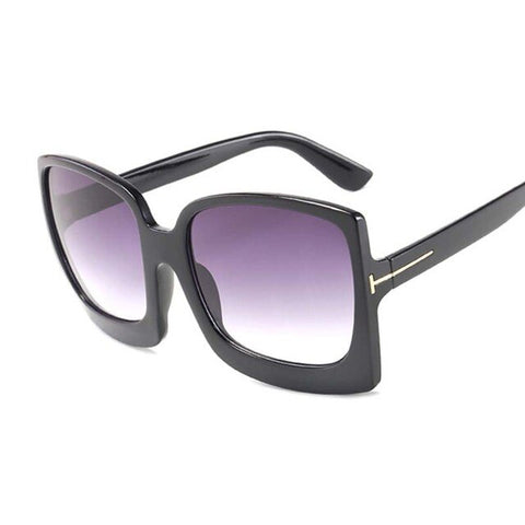 Trendy square oversized design sunglasses
